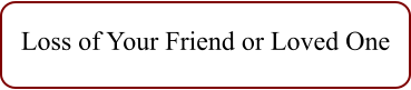 Loss of Your Friend or Loved One